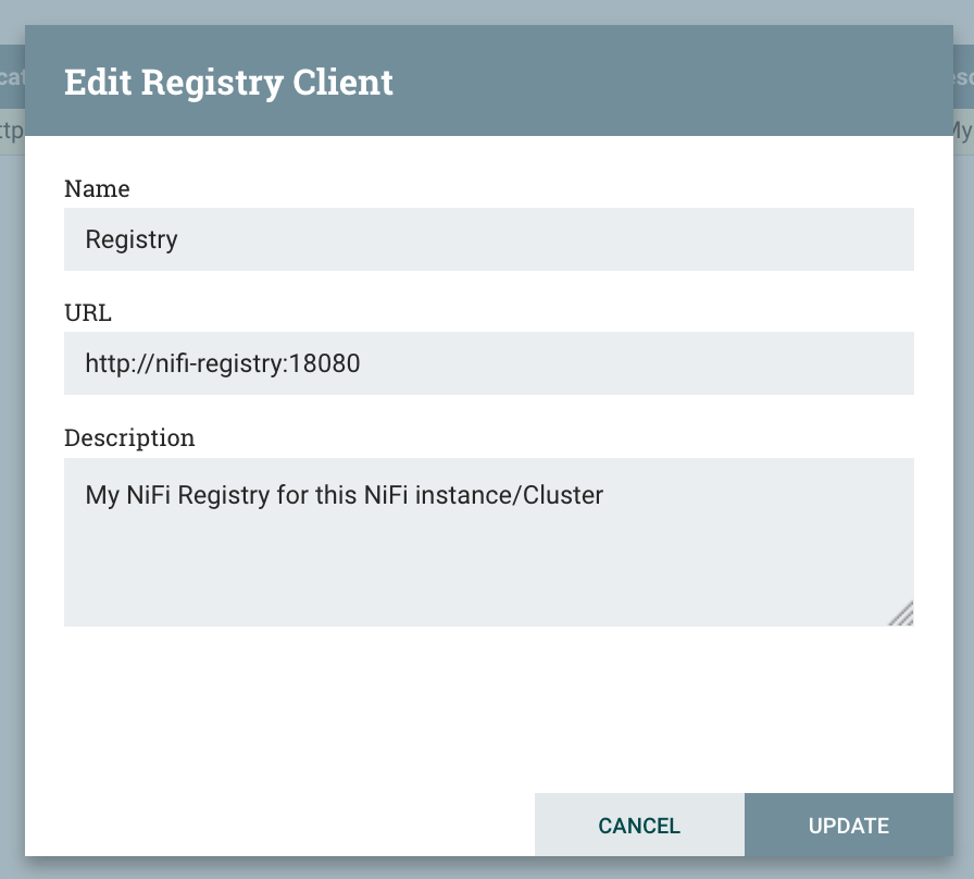 Configure Registry Client